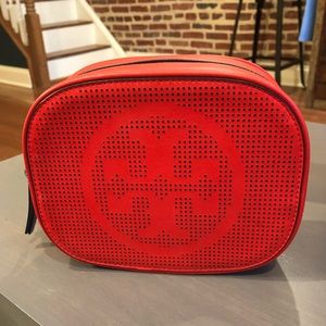 Tory Burch Perforated Logo Cosmetic Bag